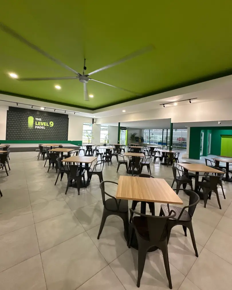 Tables in the hall