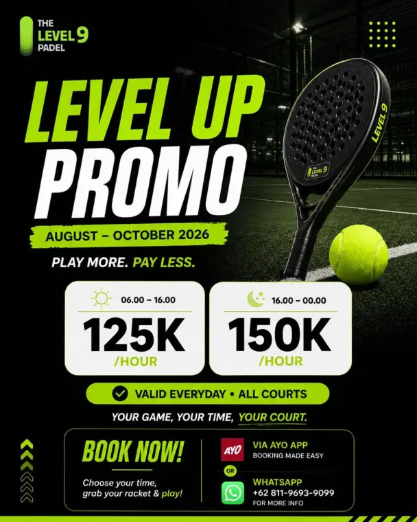 Level Up Promo poster: 125K and 150K per hour