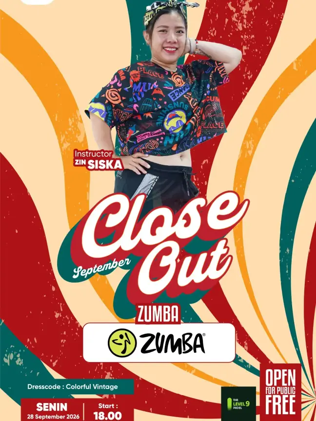 Close Out September Zumba poster